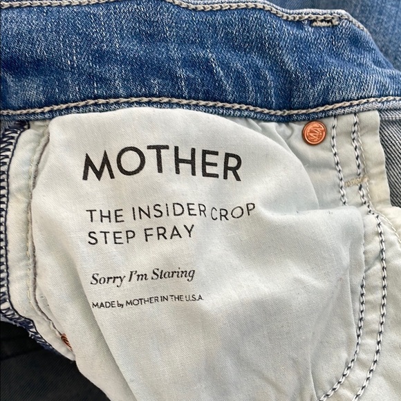 MOTHER Blue Flare Wide Leg Jeans - Picture 3 of 4